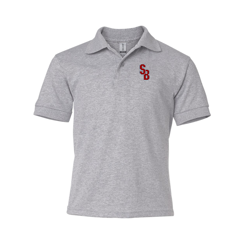 Youth Stony Brook Seawolves Gildan Dry Blend Jersey Polo